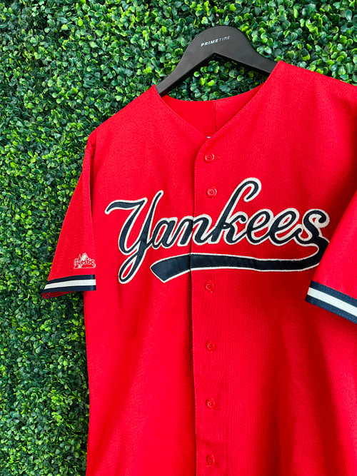 Vintage 1990s Majestic New York Yankees Jersey Red Blank Back -  Finland