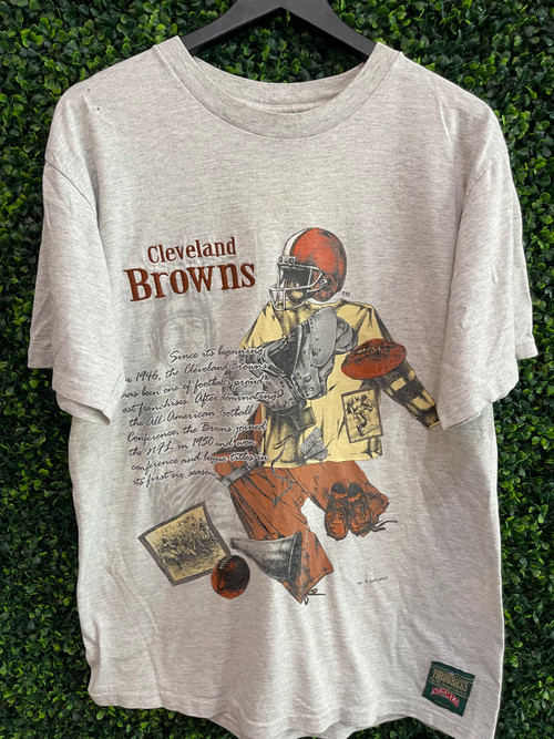 Vintage, Shirts, Vintage Cleveland Browns Nutmeg Tee Shirt