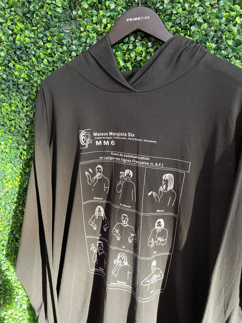 MAISON MARGIELA 6 SIGN LANGUAGE HOODIE - Primetime