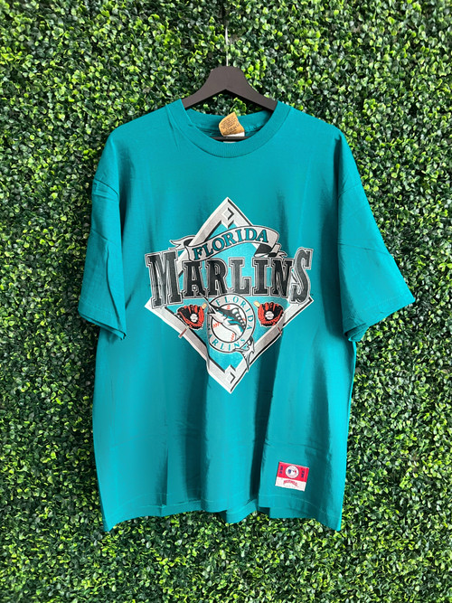 Vintage NUTMEG Florida Marlins Miami 90's T-Shirt XL