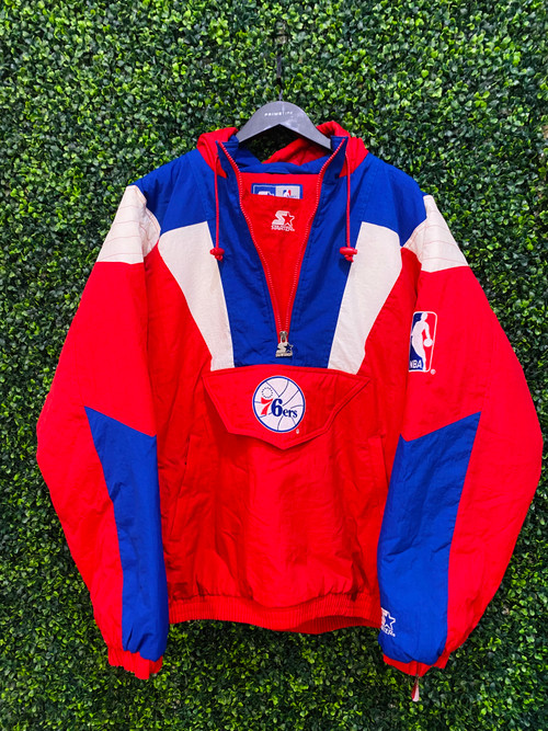 VINTAGE PHILADELPHIA 76ERS STARTER PUFFER COAT - Primetime