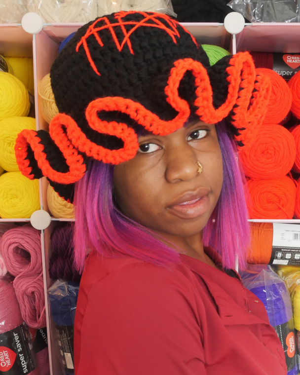 Sleep Token Inspired Ruffle Hat