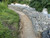 Oversize Flint Gabion wall