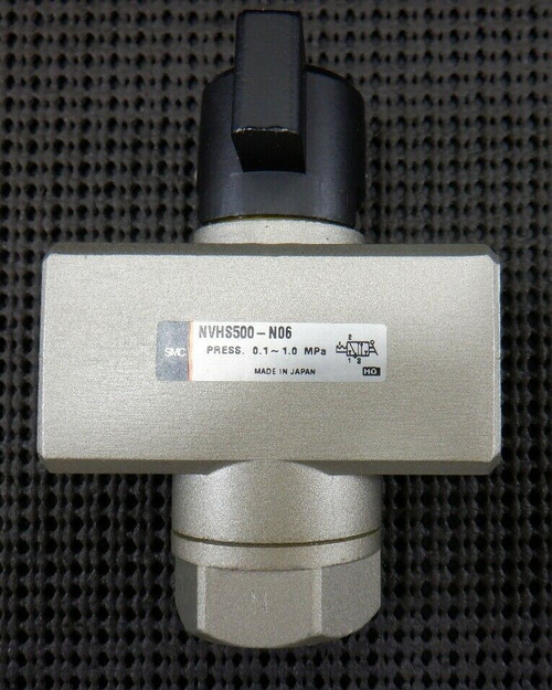 SMC NVHS500-N06 3-PORT PRESSURE RELIEF MECHANICAL HAND VALVE - NEW IN PACKAGE