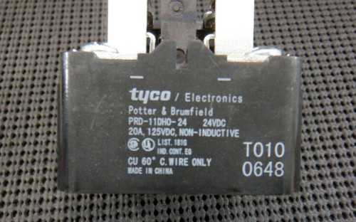 Potter Brumfield PRD-11DH0-24 20A 125VDC Non-Inductive DPDT Relay â€“ New No Box