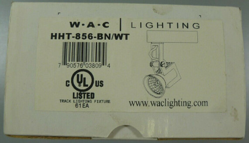 WAC HHT-856-BN/WT Brushed Nickel White Low Voltage Directional 50W Track Head