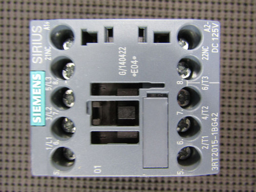 Siemens 3RT2015-1BG42 7A 125VDC 1NC Contactor