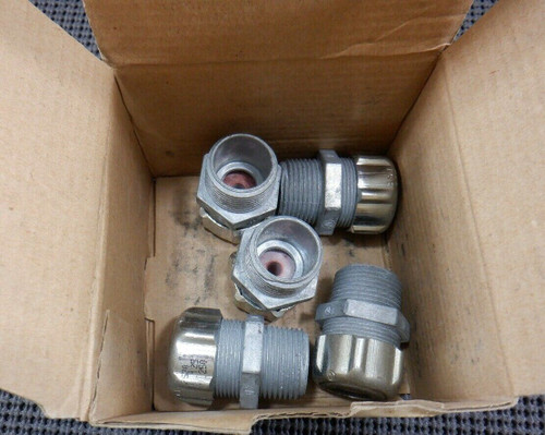 Thomas & Betts 2530 3/4" Strain Relief Cord Connector Straight .125-.250 - Lot of 5