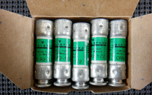 GEC Alsthom CRN-R2-1/2 Class RK5 2.5A 250VAC Fuse FRN-R-2-1/2