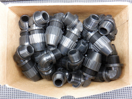 Thomas & Betts 2682 1/2" Strain Relief 90 Deg Cord Connector - Lot of 9