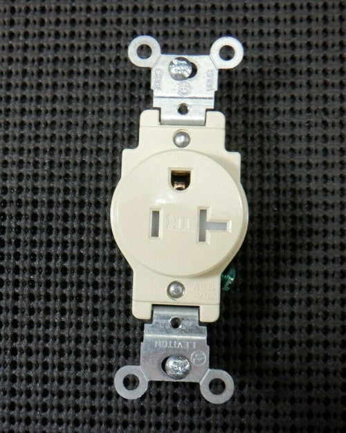 Copy of Leviton T5020-I TR Single Receptacle Back & Side Wired Ivory (2 Pieces)