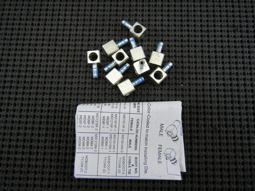 Thomas & Betts MD1614F-1 Motor Pigtail Disconnect Female 16-14 Wire Size Blue - Lot of 10