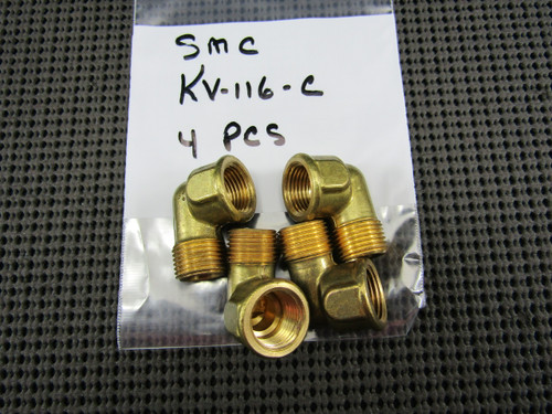 SMC KV-116-C Forged 90Â° Street Elbow - Lot of 4 / New No Box