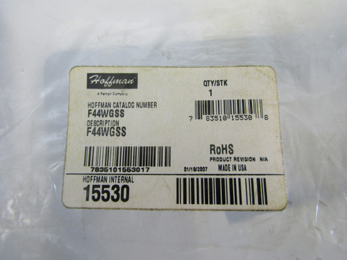 Hoffman F44WGSS Gasket and Screws Rebuild Kit - Factory Sealed