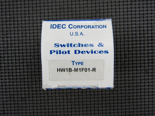 Idec HW1B-M1F01-R Push Button Non-Illuminated Momentary Flush 1NC Red - New