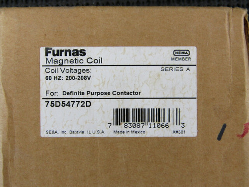 Furnas 75D54772D Magnetic 208V Coil for Definite Purpose Contactor