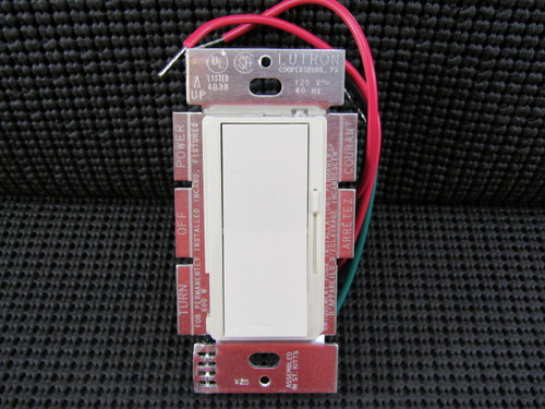 Lutron Diva DV-603P-LA 120V 600W 3-Way Light Almond Paddle On/Off Slide Dimmer