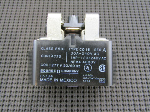 Square D 8501CO-16V30 30A 120/240V 50/60HZ Relay