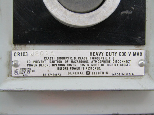 General Electric CR103-J201A Push Button Station Explosion Proof