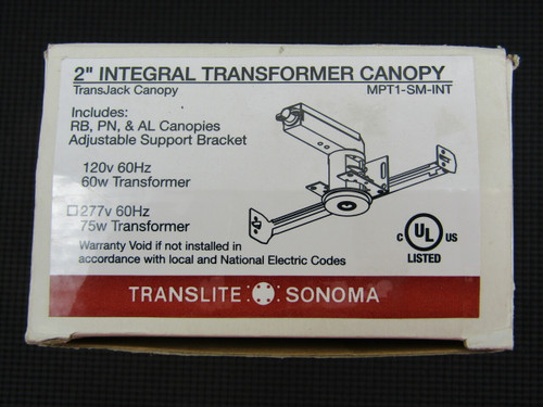 Translite Sonoma MPT1-SM-INT 2" Integral Transformer Canopy