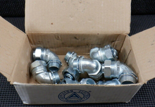 Appleton ST-9075 Liquidtight Â¾â€ Flexible Connector 90Â° Mall Iron - Lot of 9