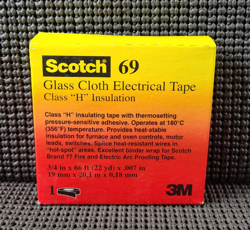 3M 69 3/4IN x 66FT x 0.007IN CLASS H INSULATION GLASS CLOTH ELECTRICAL TAPE