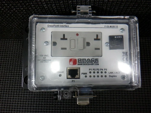 GRACE ENGINEERED P-E5-M2RF15 GFCI 15ACB 120V 5A N4X/ETHERNETSWITCH - NEW IN BOX