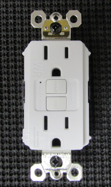 LEGRAND 1597TRWRW 15A 125V 60HZ SELF-TEST GFCI DUPLEX TR RECEPTACLE - LOT OF 2