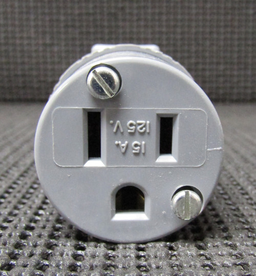 RODALE C 515-GN 15A 125V 2P 3W GRAY NYLON CONNECTOR - NEW NO BOX