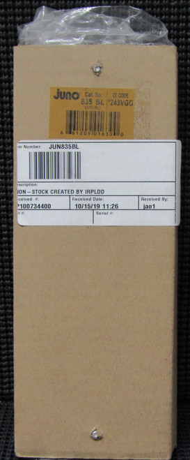 JUNO 835 BL STEP LIGHT TRIM OPAL LENS BLACK - FACTORY SEALED