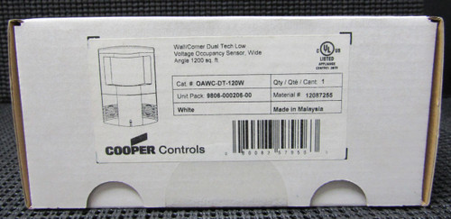 GREENGATE OAWC-DT-120W WALL/CORNER DUAL TECH LOW VOLTAGE OCCUPANCY SENSOR