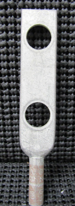 BURNDY YA4C-2N 2-HOLE 1/8" STUD 4 AWG COMPRESSION LUG - LOT OF 4 / NEW NO BOX