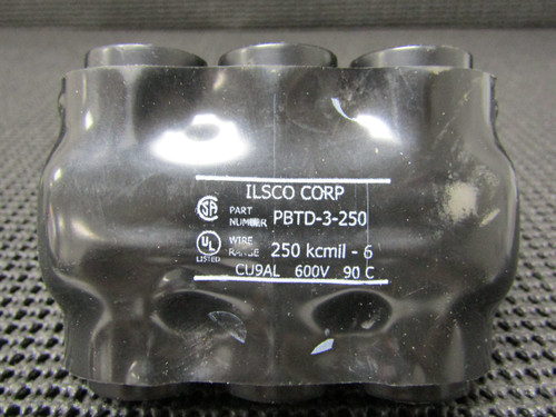 ILSCO PBTD-3-250 INSULATED 250KCMIL 3-PORT MULTI-TAP CONNECTOR - NEW NO BOX