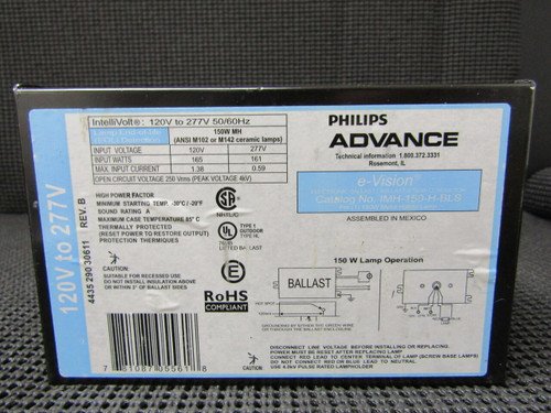 ADVANCE IMH-150-H-BLS 120/277V 150W 50/60HZ BALLAST - NEW IN BOX