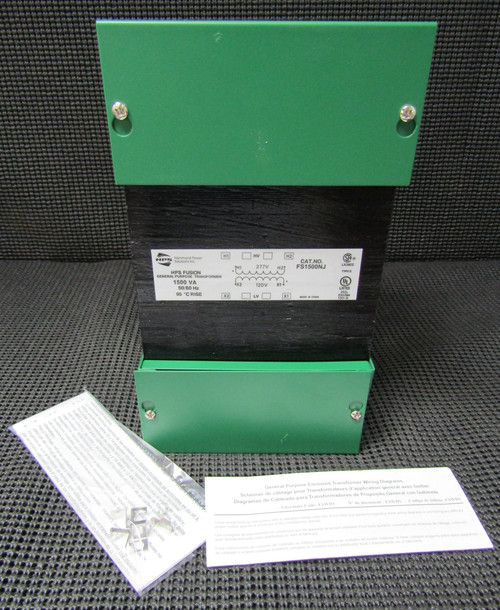 HPS FS1500NJ 120/277V 50/60HZ 1500VA GP ENCLOSED TRANSFORMER - NEW IN BOX