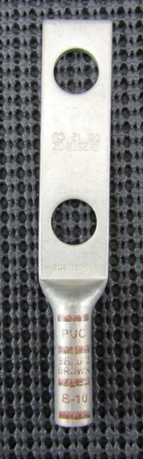 ILSCO 2STR DB 12 CU 2AWG 2-HOLE BROWN DIE 10 COMPRESSION LUG - NEW NO BOX