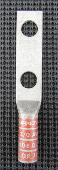 BURNDY YA27-2N 3/0AWG 2-HOLE ORANGE DIE 14 COMPRESSION LUG - NEW NO BOX