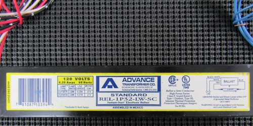Advance REL-1P32-LW-SC F32T8 & F25T8 120V Instant Start Ballast - New No Box