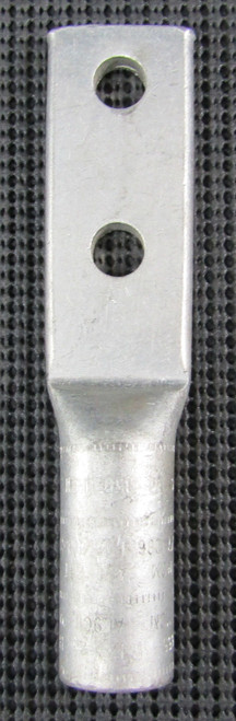 HOMAC AL 350N TN 2-HOLE 350KCMIL STR L COMPRESSION LUG - LOT OF 2 / NEW NO BOX