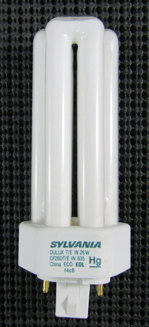 SYLVANIA CF26DT/E/IN/835 26W 4-PIN FLUORESCENT BULB - LOT OF 2 / NEW IN BOX