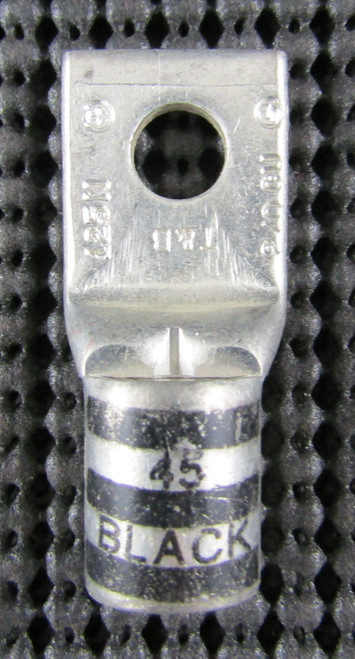 T & B 54160 600V/35KV AWG 2/0 BLACK 45 1-HOLE BARREL LUG - LOT OF 4 / NEW NO BOX