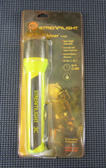 STREAMLIGHT 3C YELLOW PROPOLYMER FLASHLIGHT - FACTORY SEALED