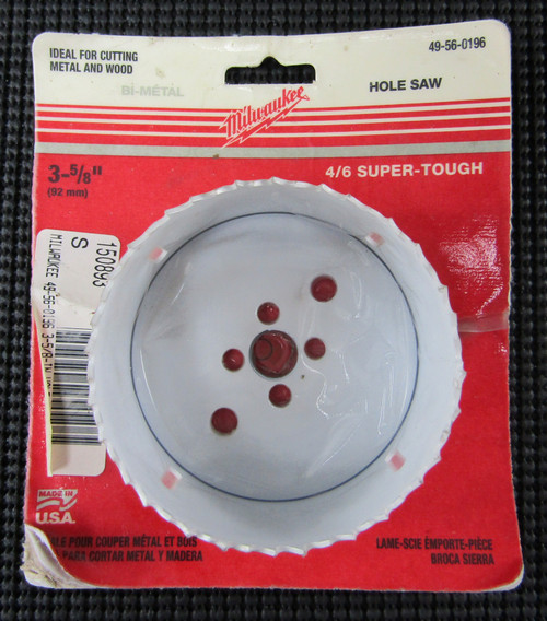MILWAUKEE 49-56-0196 SUPER-TOUGH METAL/WOOD HOLE SAW - FACTORY SEALED