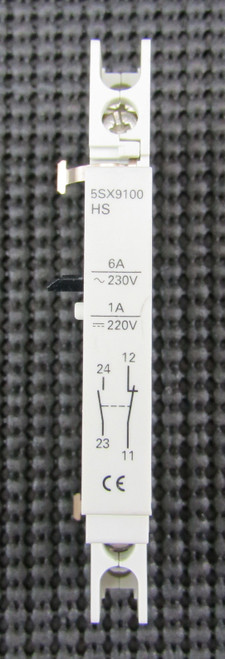SIEMENS 5SX9100 HS 230/220V 1-6A AUXILIARY CONTACT BLOCK - NEW NO BOX