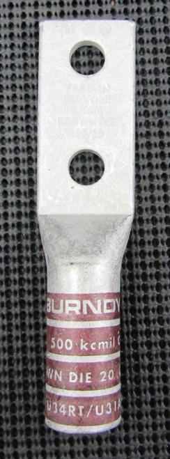 BURNDY YA34-2N 500MCM 2-HOLE LONG BARREL COMPRESSION LUG – NEW NO BOX