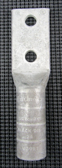 BURNDY YA39-2N 750KCMIL 2-HOLE LONG-BARREL COMPRESSION LUG - NEW TAKE OUT