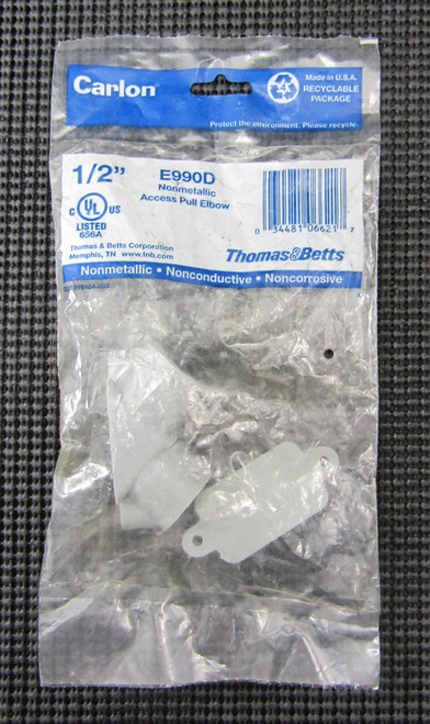 CARLON E990D 1/2" PVC PULL ELBOW - FACTORY SEALED