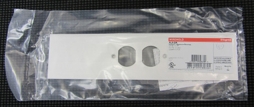 WIREMOLD ALA-DR SILVER RACEWAY RECEPTACLE COVERPLATE - LOT OF 5 / FACTORY SEALED