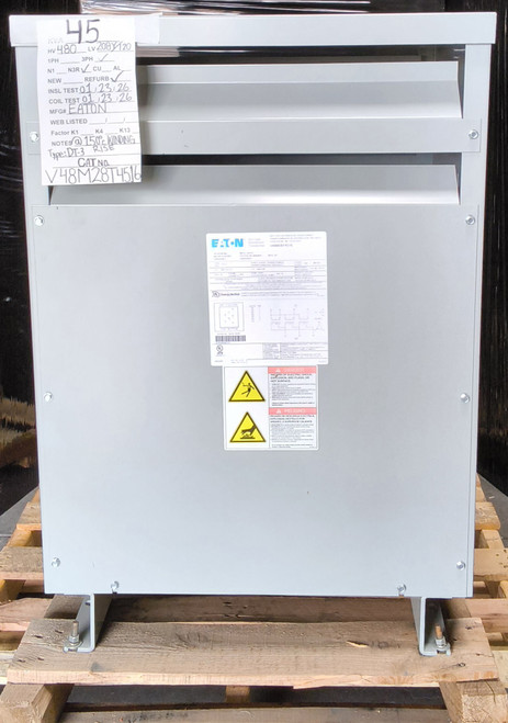 Eaton V48M28T4516 45KVA 480-208Y/120 3Ph 60Hz