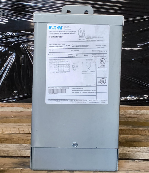 Eaton S27N11P01P 1KVA 277-120/240 1Ph 60Hz